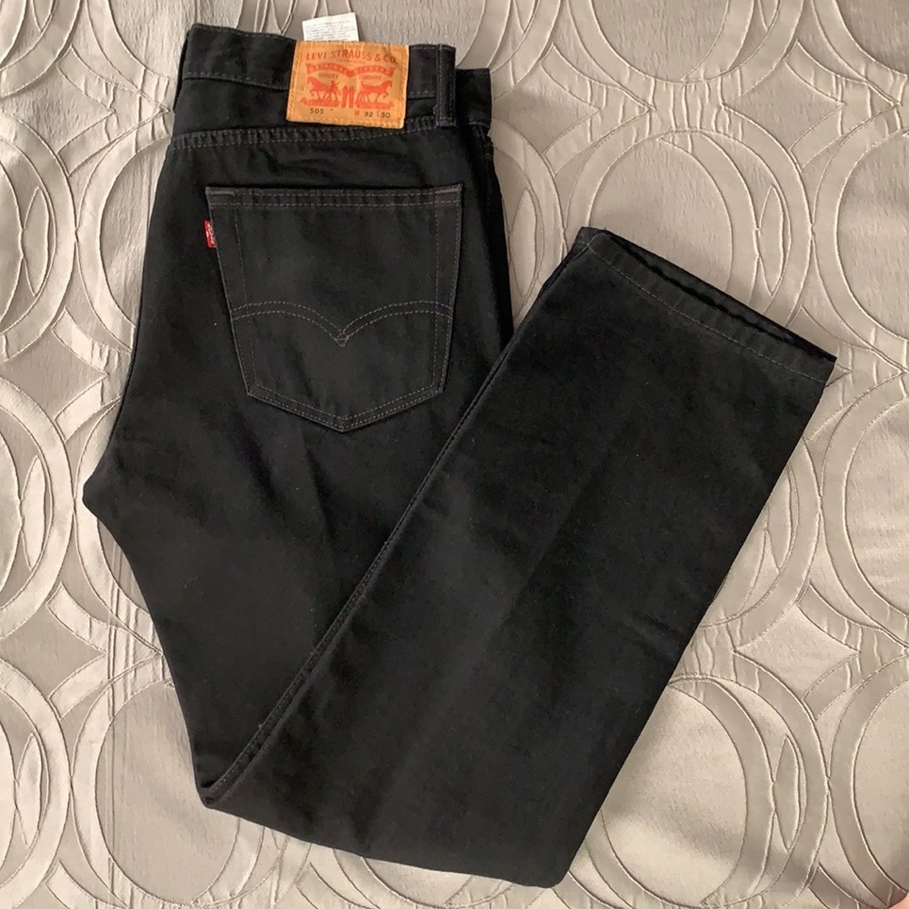 Levi’s 505 straight black jeans size 32